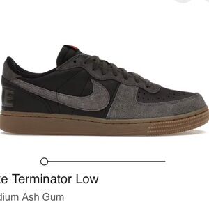 Nike Terminator Low in Black and Gray with Gum Sole